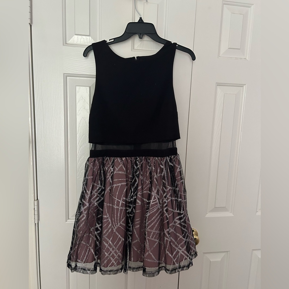 City Studio Black and Purple Formal Dress